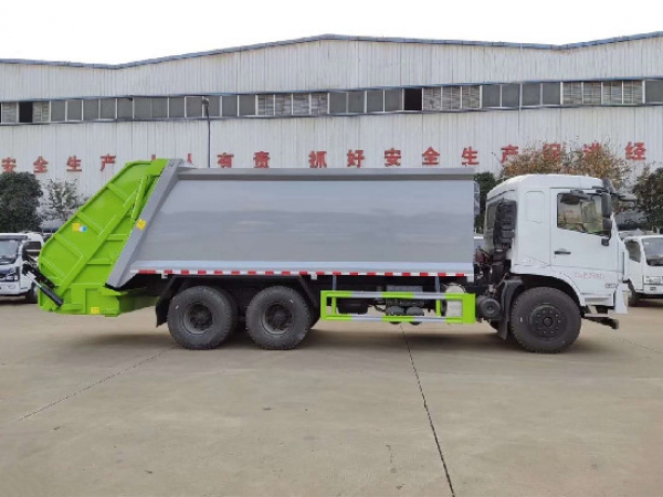 東風專底國六後雙橋20方壓縮式垃圾車