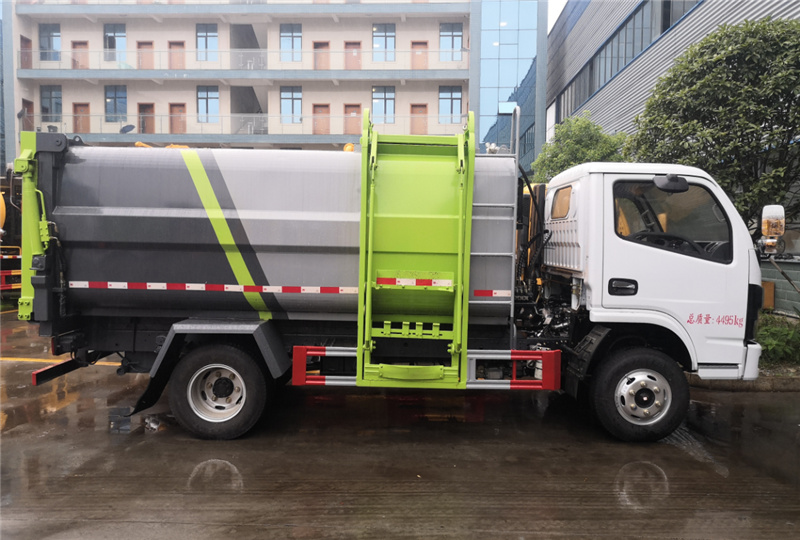 環衛清洗車廠7方側裝壓縮垃圾車